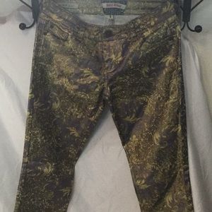 Royal floral one of a kind pants